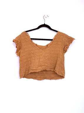 Loveriche 100% Cotton Crop Top Blouse Flowy Gauzy Lagenlook Ren Faire Love Riche